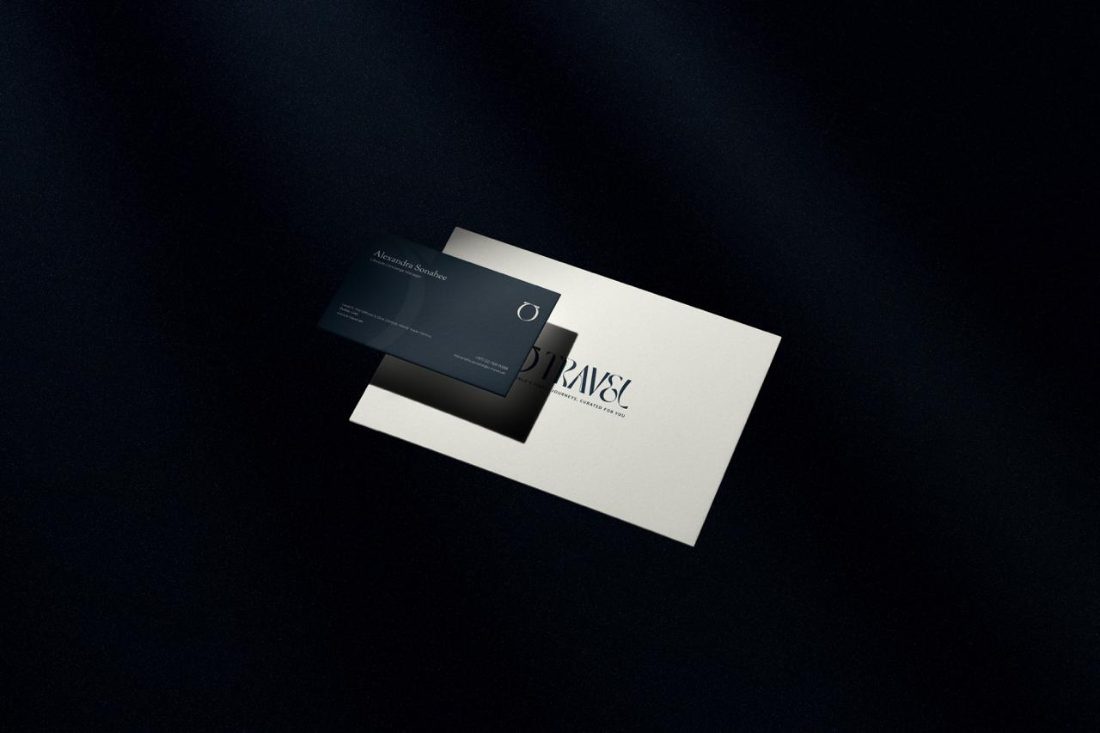 Otravel business card and envelope