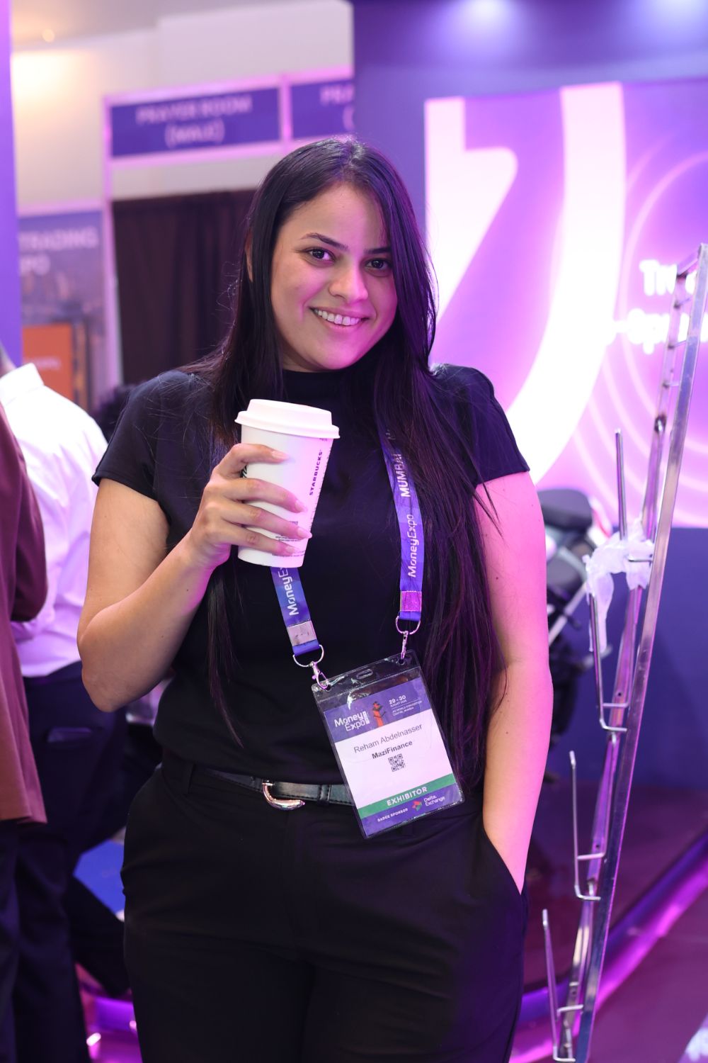 Expo floor, MaziFinance branding